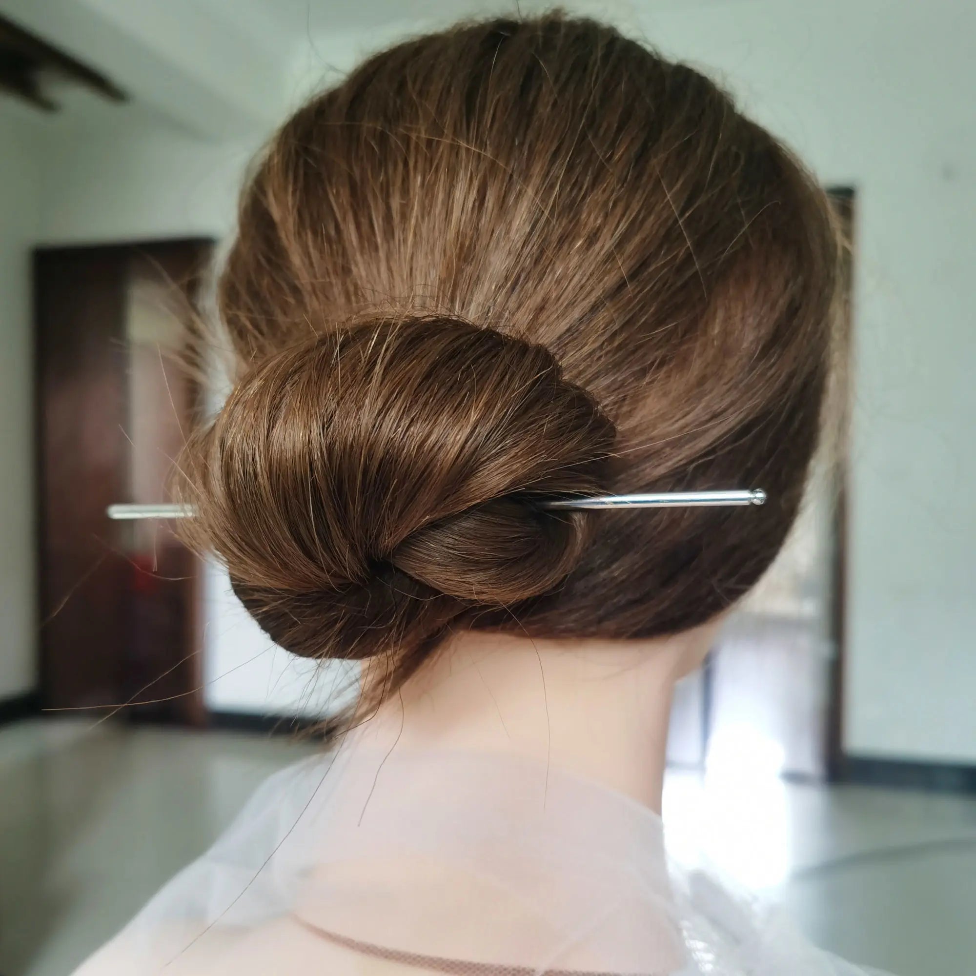 New Women Metal Hairpins Clips Simple Hair Stick Barrette Clip  Alloy Chopstick Wedding Hairstyle Design Tools Hair Jewelry