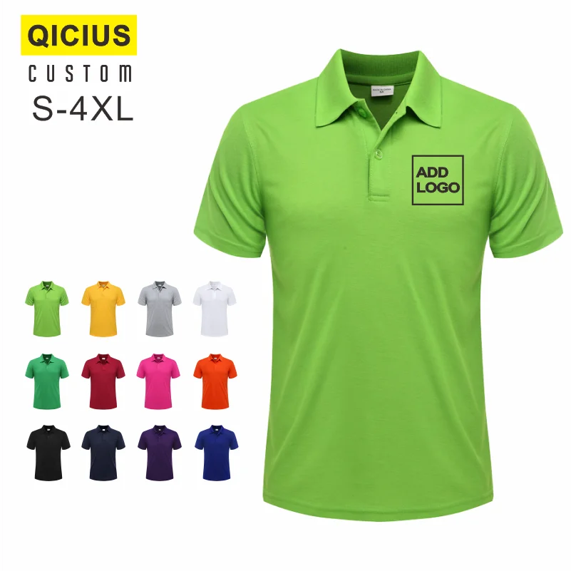 Summer Men's Breathable Lapel Short-Sleeved Polo Shirt Mass Customization Printing Embroidery Logo Casual Comfortable Shirt Top
