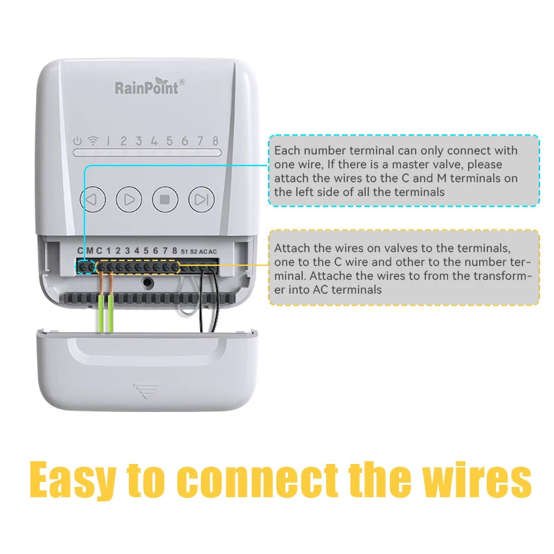 8 Zone Smart WiFi Sprinkler Controller