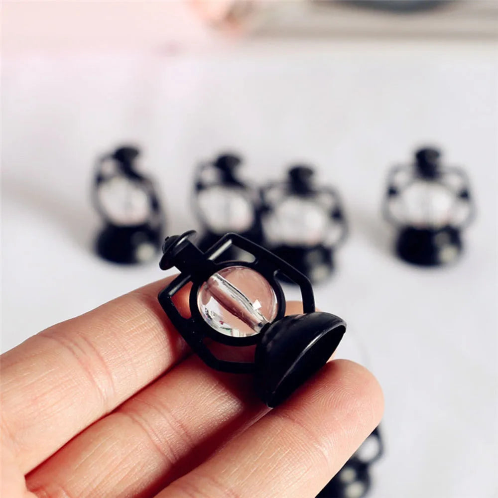 1:6 1:12 Scale Micro Landscape Pretend Play Dollhouse Accessories Mini Kerosene Lantern Miniature Oil Lamp Scene Ornaments