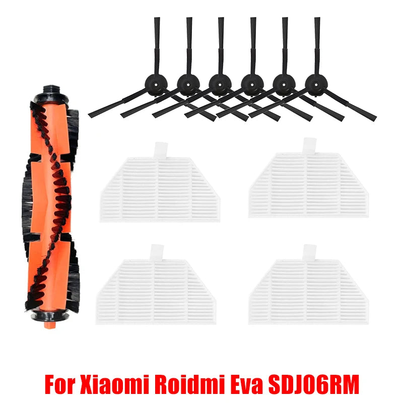 For XiaoMi RoidMi EVA Self-Cleaning Emptying Robot Vacuum SDJ06RM Spare Parts Hepa Filter Side Main Brush Mop Cloths Accessories