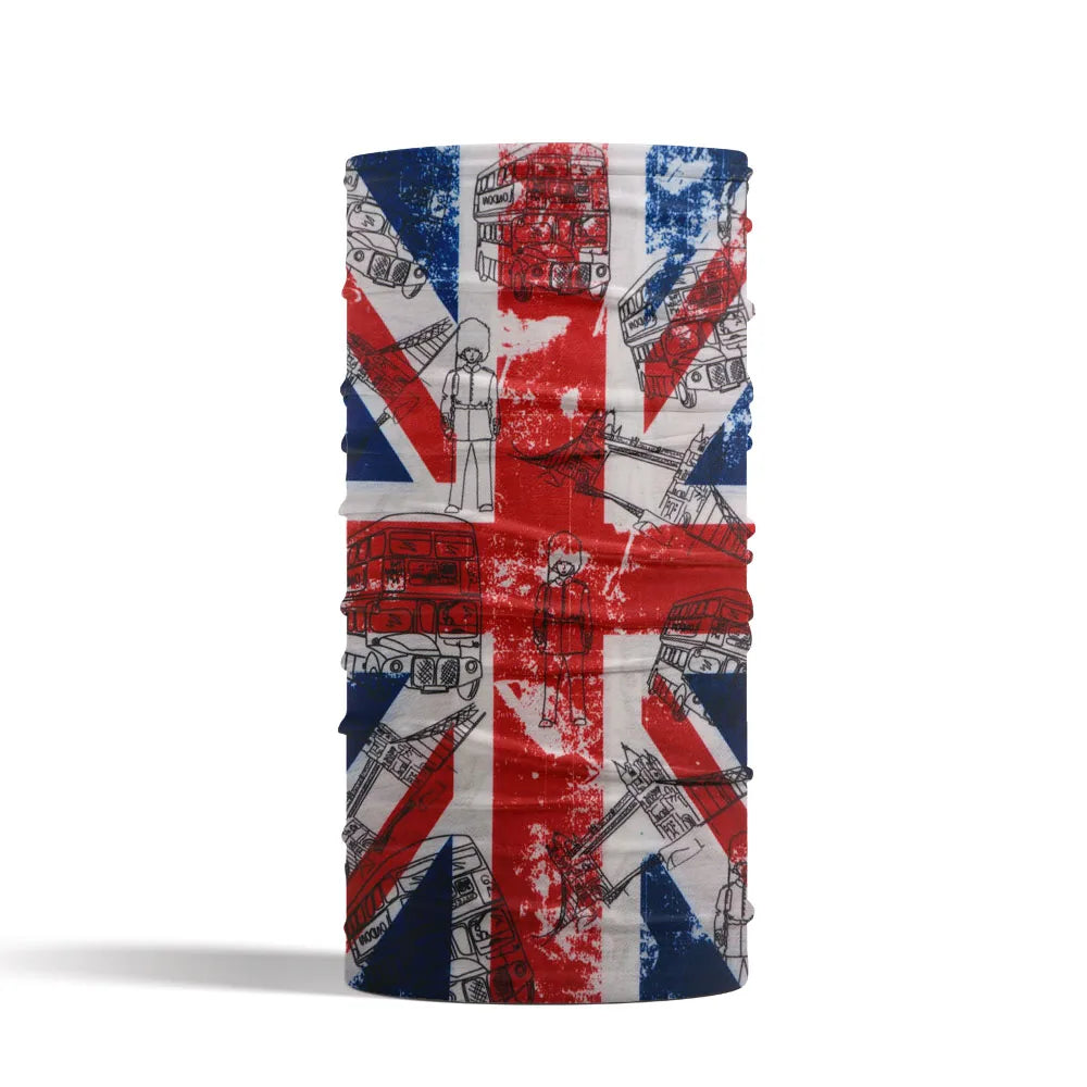 Commonwealth of Nations Flag Bandanas Multifunctional Headwear for Women Men UK/England/Canada/Australia Dustproof Cycling Scarf