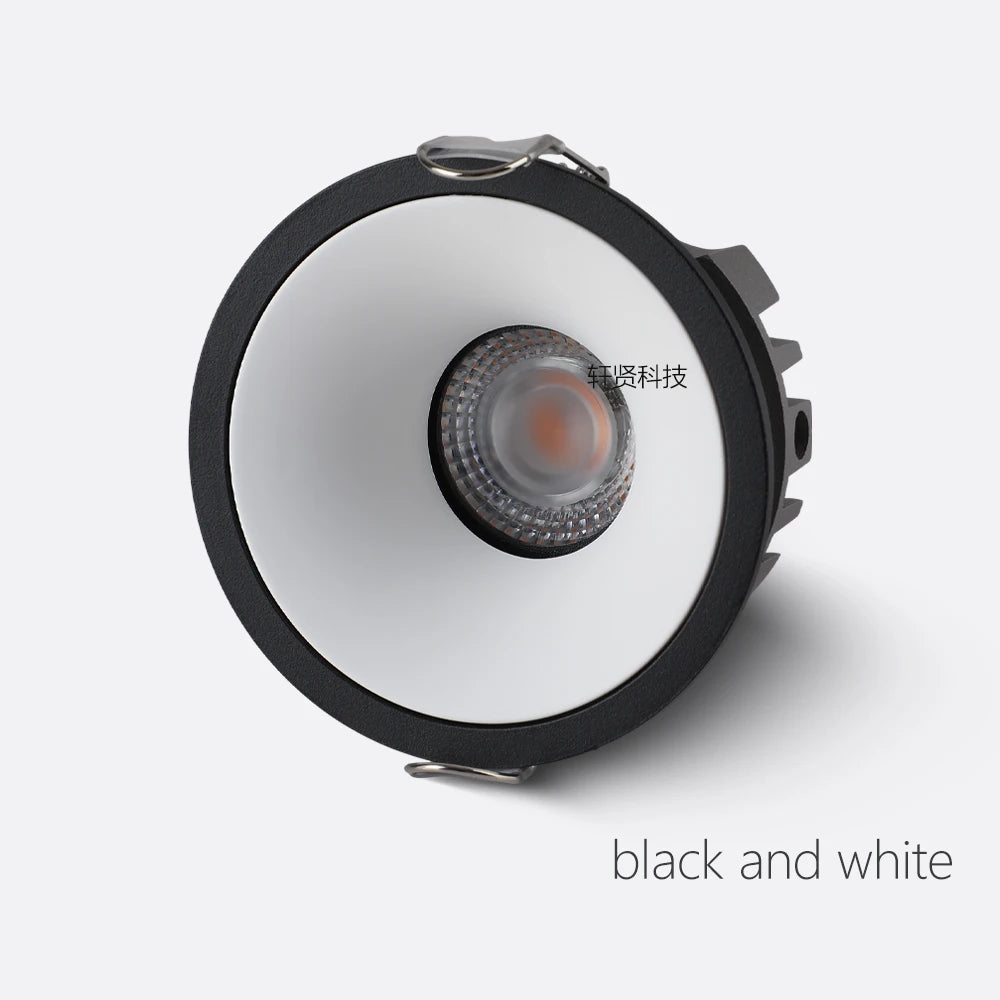 Zigbee DALI Recessed Smart LED COB Spotlight 5 CCT Switchable Ultra Thin Anti-glare Dimmable High CRI 95 Aluminum Ceiling Lamp