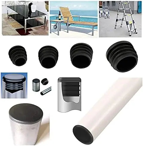 8pcs Round Plastic Pipe End Cap Inserts