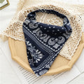 Bohemia Women Bandana Hair Scarf Summer Vintage Printted Chiffon Head Scarf Elastic Hair Bands Headwear Turban Femme Wholesale