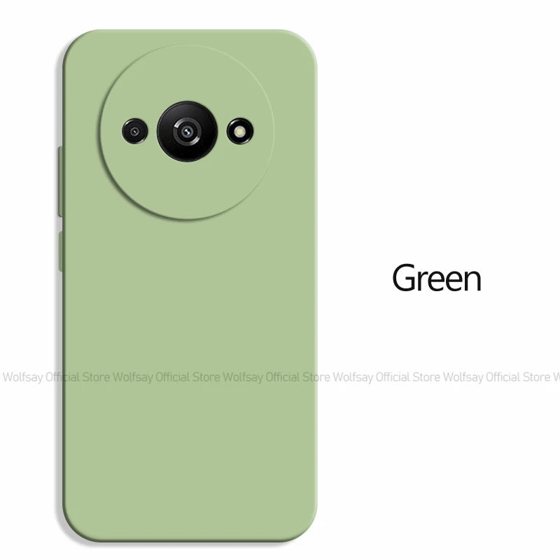 Funda For Xiaomi Redmi A3 Case For Xiaomi Redmi A3 Cover Original TPU Shockproof Liquid Silicone Protective Phone Back Cover