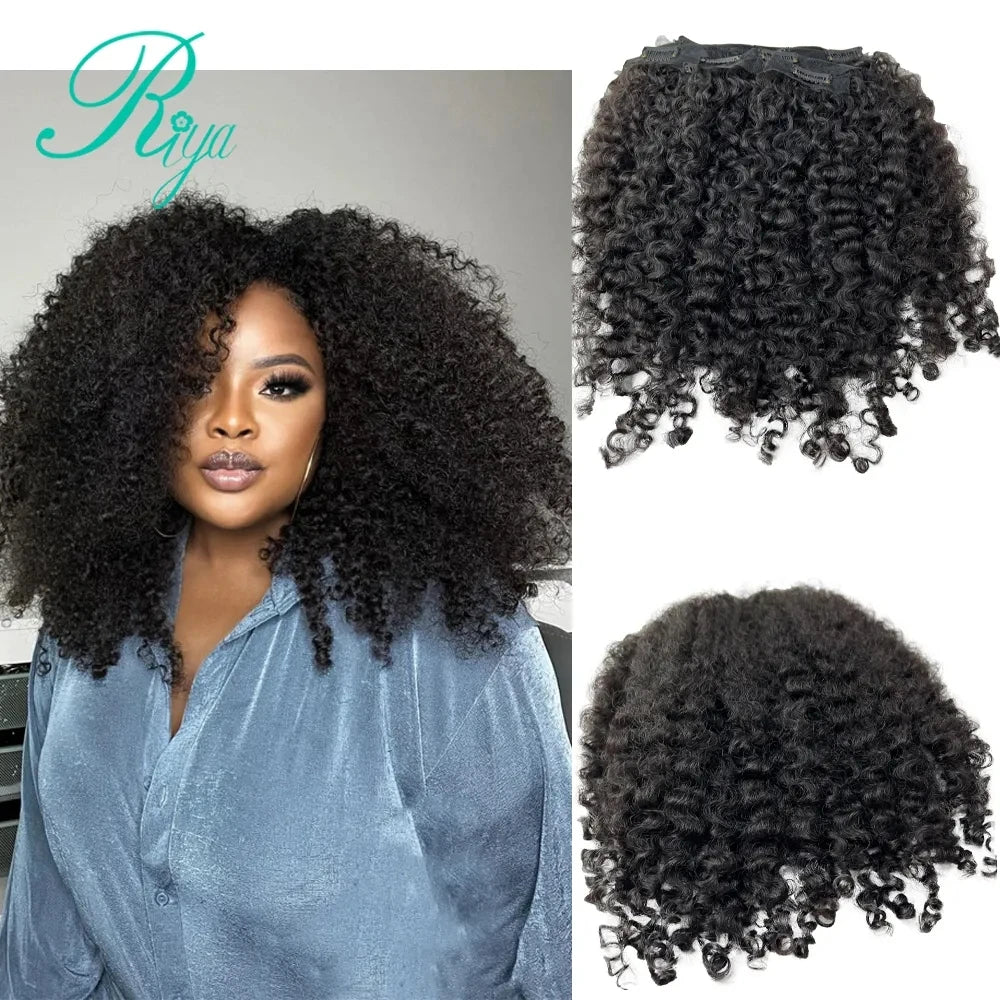 Clip In Human Hair Extensions Burmese Curly