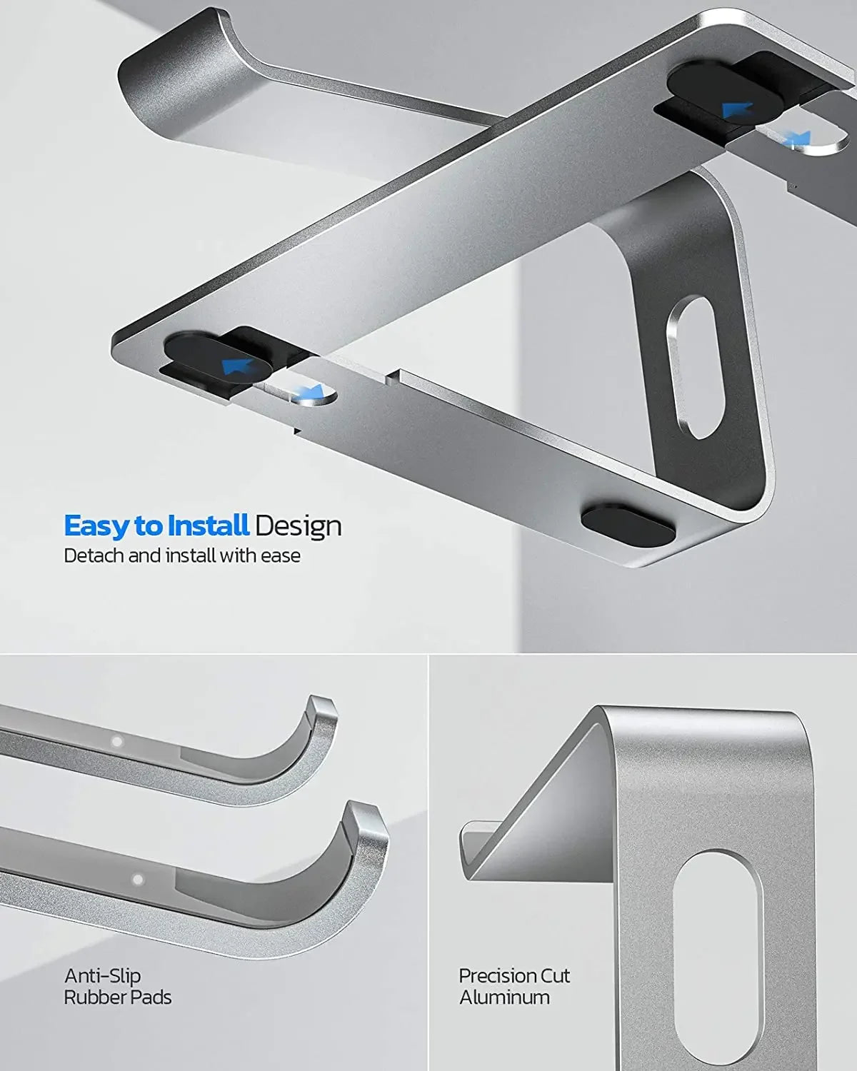 Ergonomic Aluminum Laptop Stand