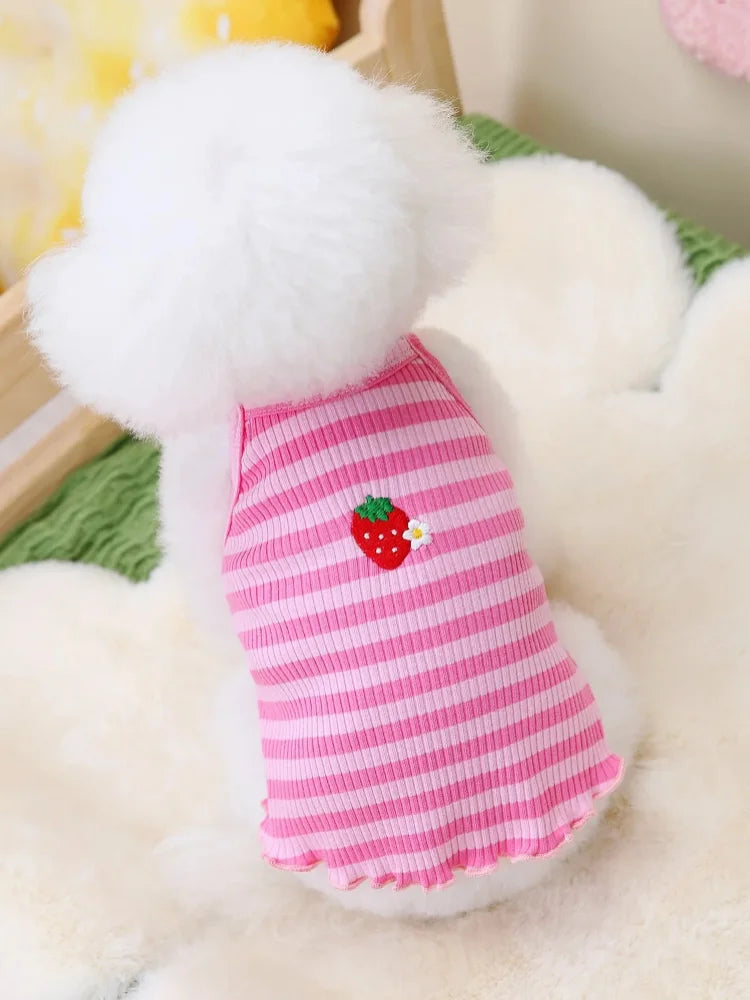Small Dog Dresses Princess Clothes for Puppy Vest Floral Costume for Medium Pet Pomeranian Chihuahua Ropa Perro Skirt