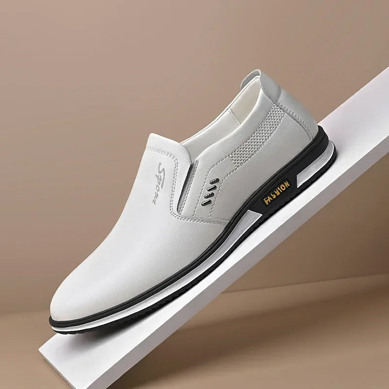 Men Leather Loafers Driving Moccasins Shoes