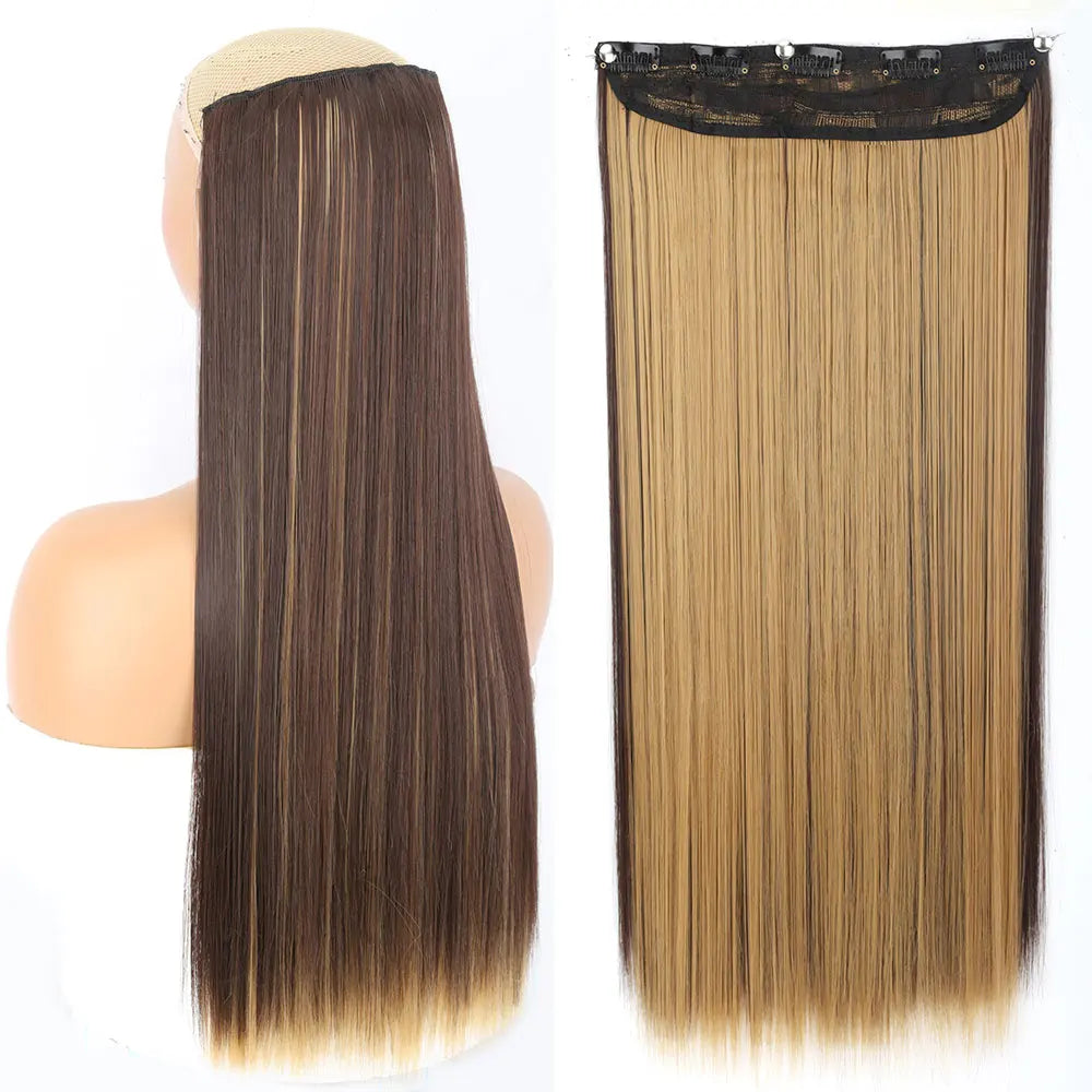 Synthetic Clip In Hair Extensions 80cm Long