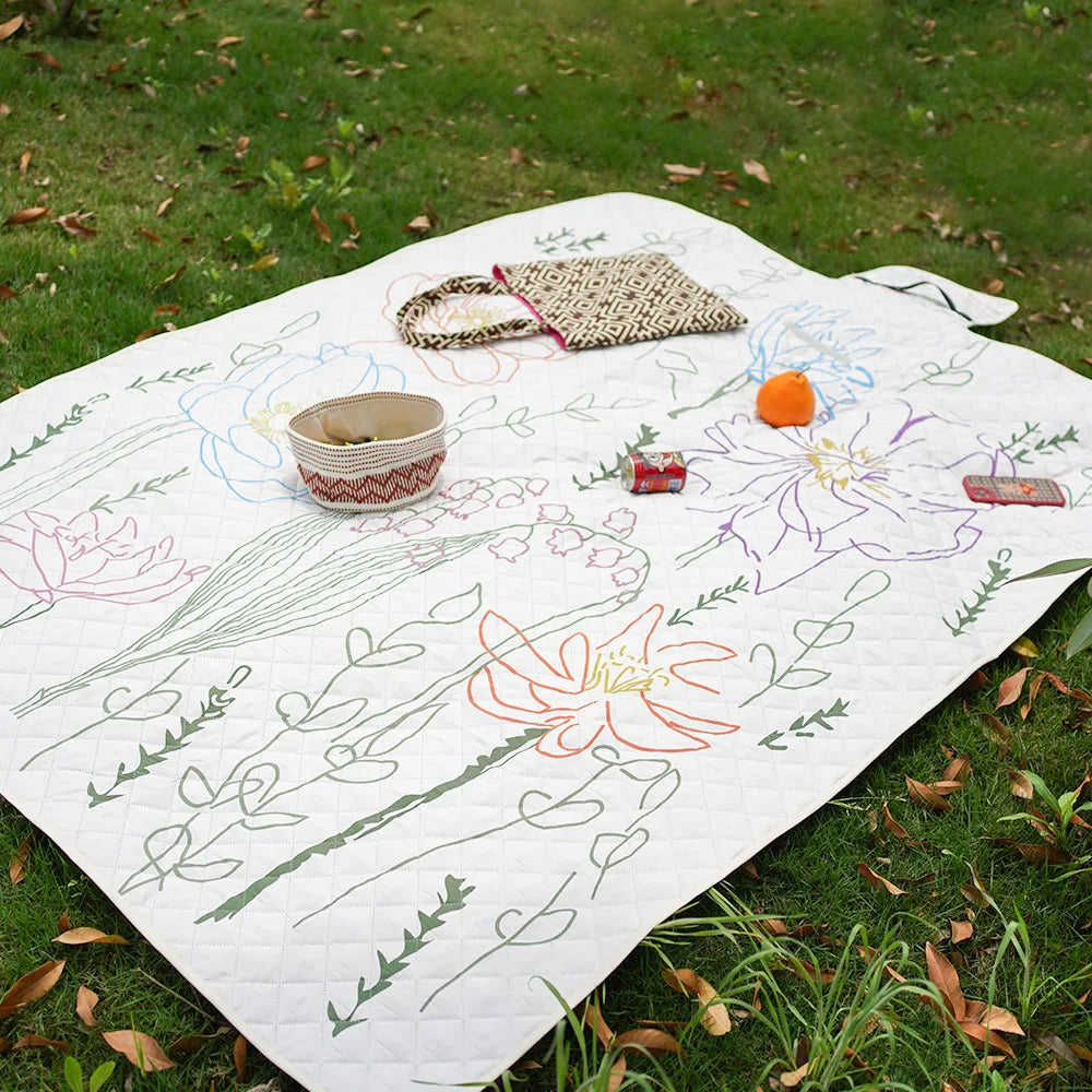 Outdoor Camping Picnic Table Portable Garden Camping Picnic Mat Folding Portable Multiple Color  Beach Mat