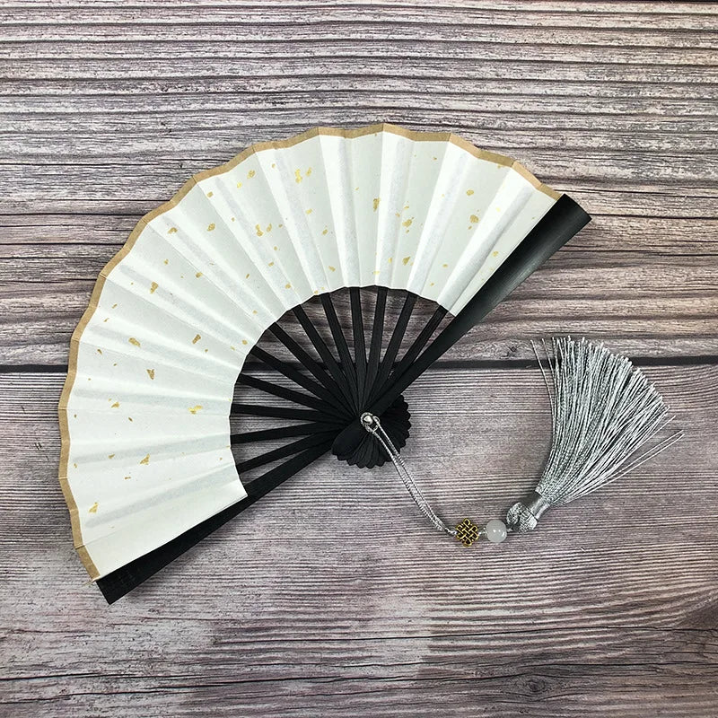 4-6 Inch Mini Folding Fan Portable DIY Painting Children'S Fan Ancient Style Held Dance Fans Party Wedding Summer Fan Accessorie