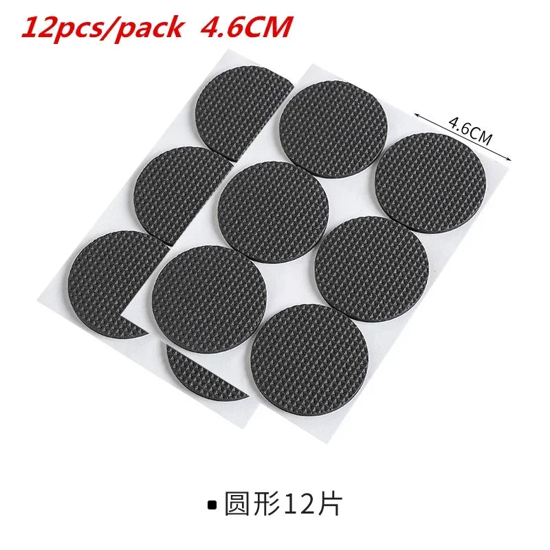 2-48PCS Chair Leg Pads Floor Protectors for Furniture Legs Table Leg Covers Round Bottom Anti Slip Floor Pads Rubber Feet