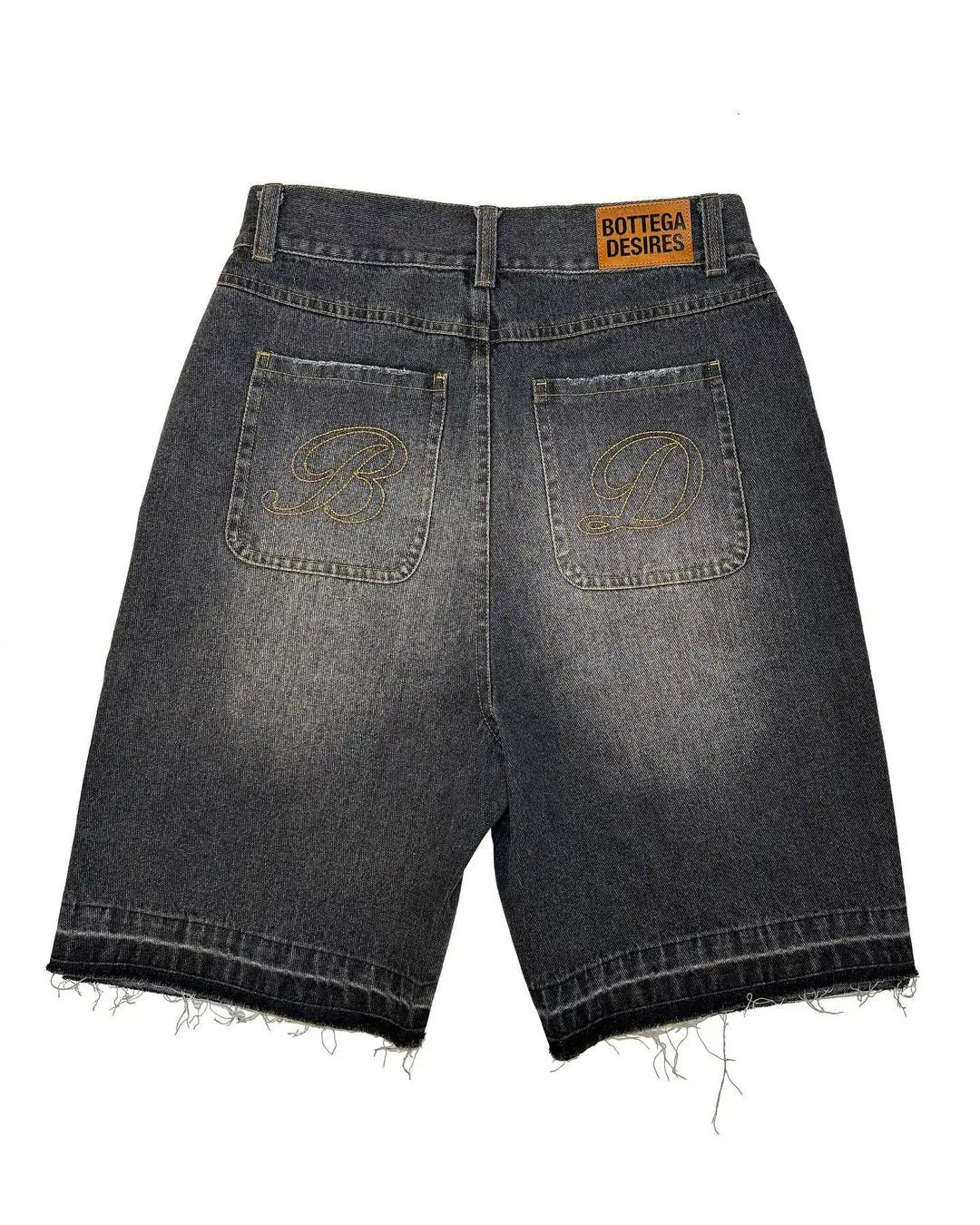 Vintage Trend Letter Embroidery Baggy Denim Jeans New Punk Casual Knee Pants for Men and Women Streetwear Straight Pants
