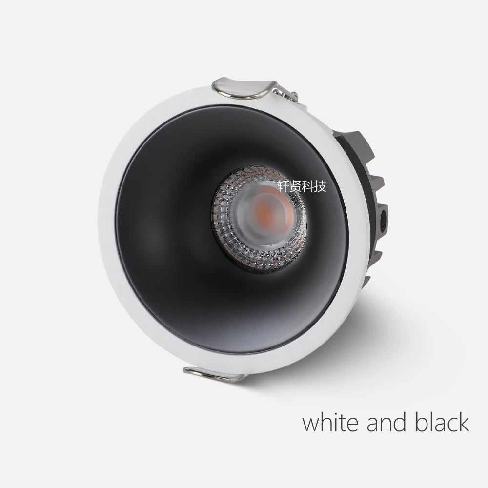Zigbee DALI Recessed Smart LED COB Spotlight 5 CCT Switchable Ultra Thin Anti-glare Dimmable High CRI 95 Aluminum Ceiling Lamp