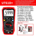 UNI-T UT61B UT61D UT61E Plus Smart Multimeter Analog & Digital Polymer Electrician Tester Voltmeter Ammeter Electric Multi Meter