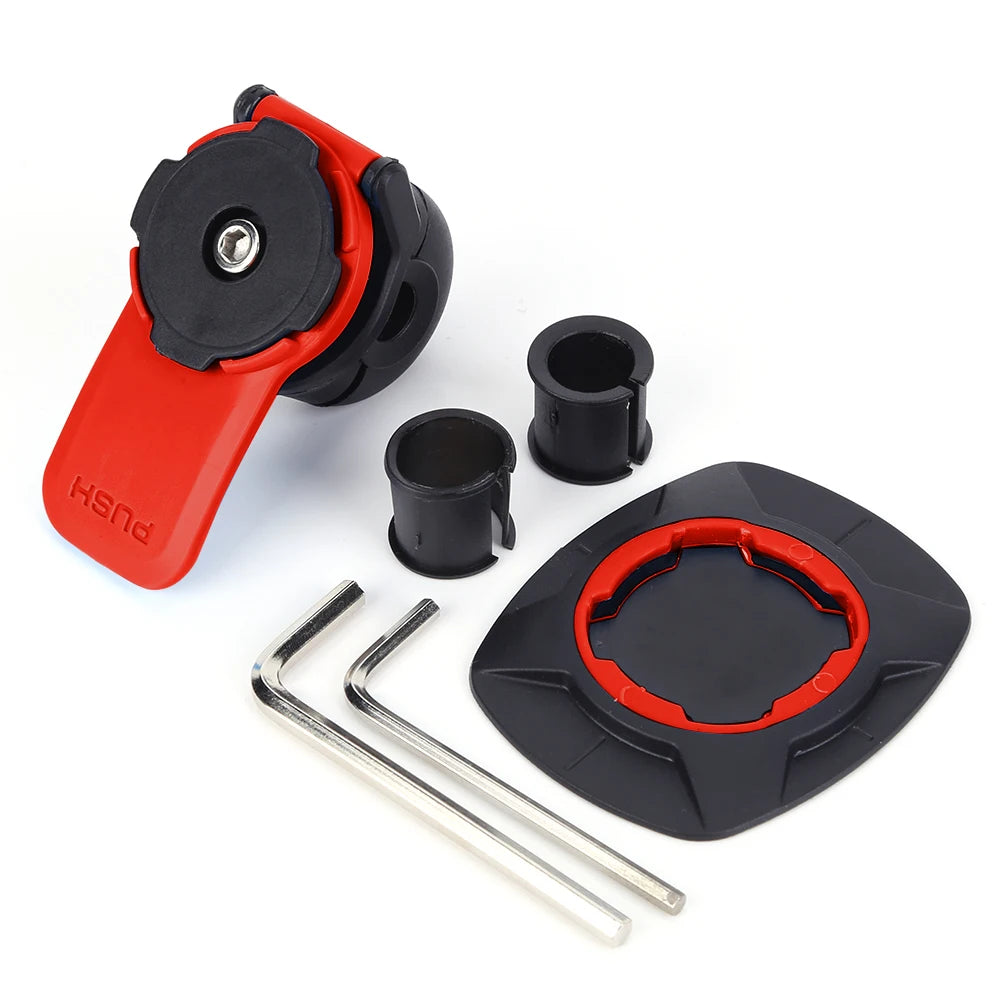 Motorcycle Bike Phone Holder Stand Bicycle Quad Lock Phone Holder Shock Absorber Bicycle Mobile Support Handlebar Mount Bracket