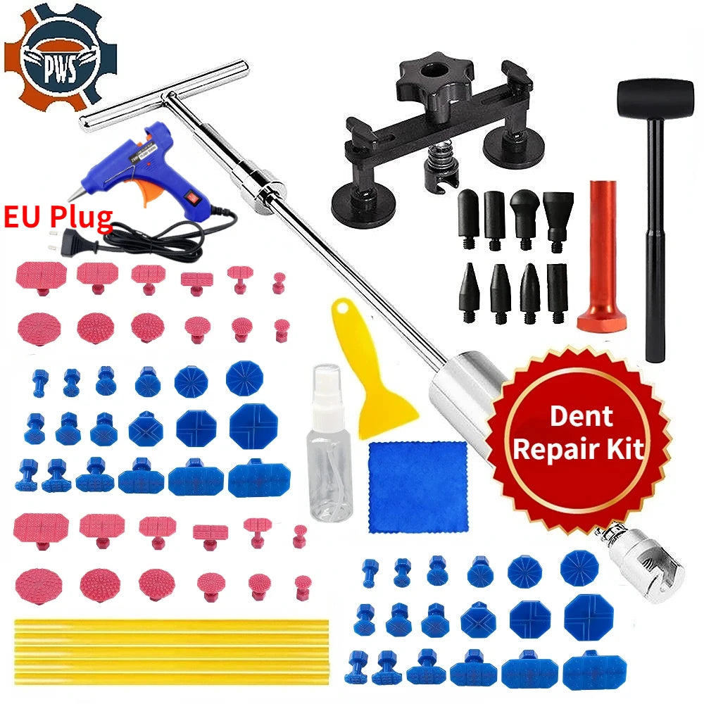 Auto Paintless Dent Repair Kit Glue Gun