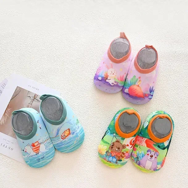 Children Beach Shoes Baby Soft Floor Indoor Slipper Snorkeling Swim Socks Boys and Girls Anti-slip Home Barefoot Kids Slippers