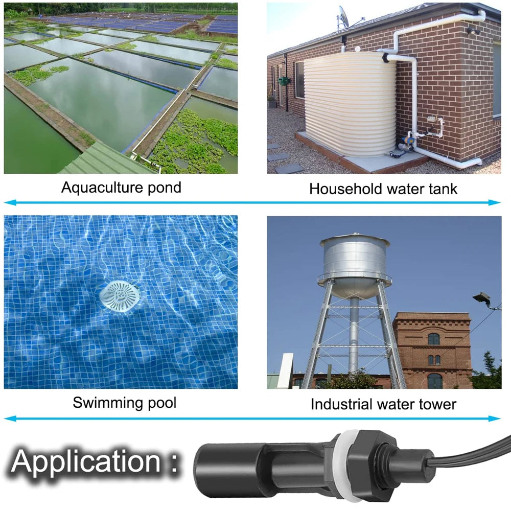 Liquid Water Level Sensor Float Switch Controller