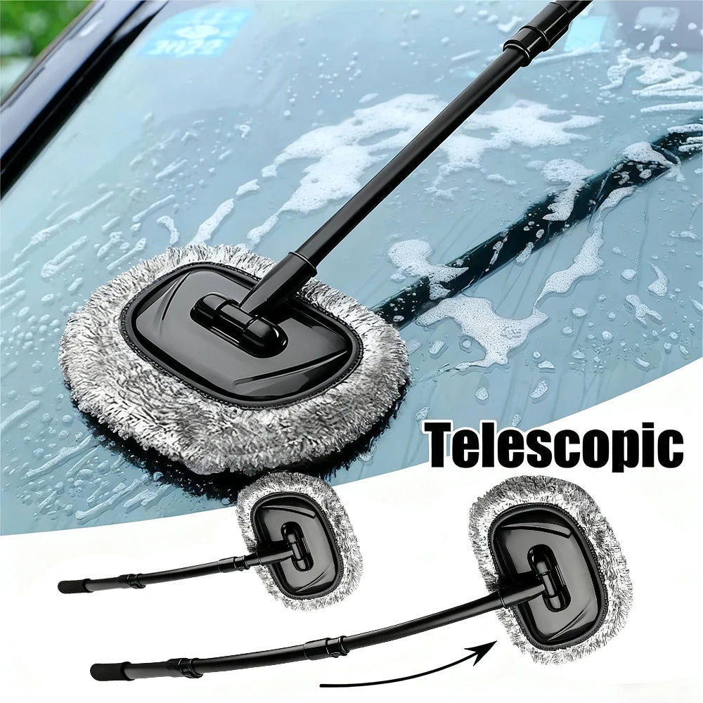 Car Wash Mop Telescoping Long Handle Brush