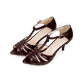 ZOGEER Summer Sandals Gladiator Shoes for Women Peep Toe High Heel Flip Flop Large size 46 T-Straps Cut-outs Wedding Party Shoes