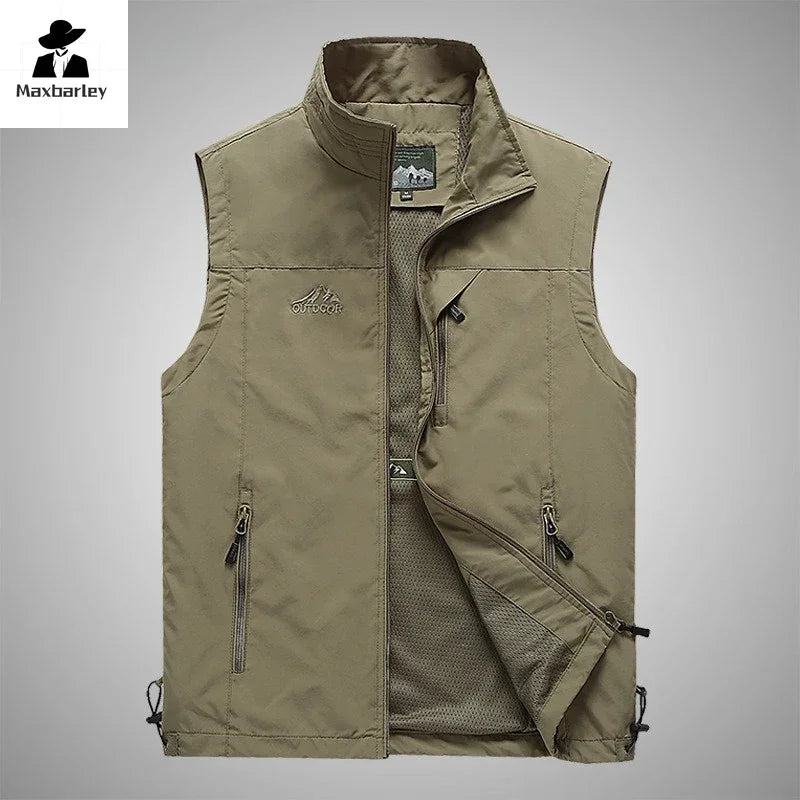 Men Outdoor Leisure Sleeveless Fishing Vest