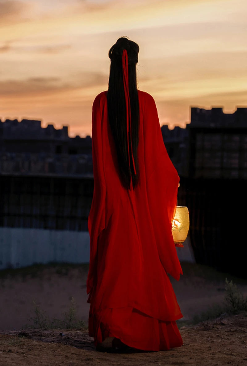Women Hanfu Dress Chinese Traditional Hanfu Dance Dress Female Cosplay Costume Summer Red Dress Hanfu For Women Plus Size