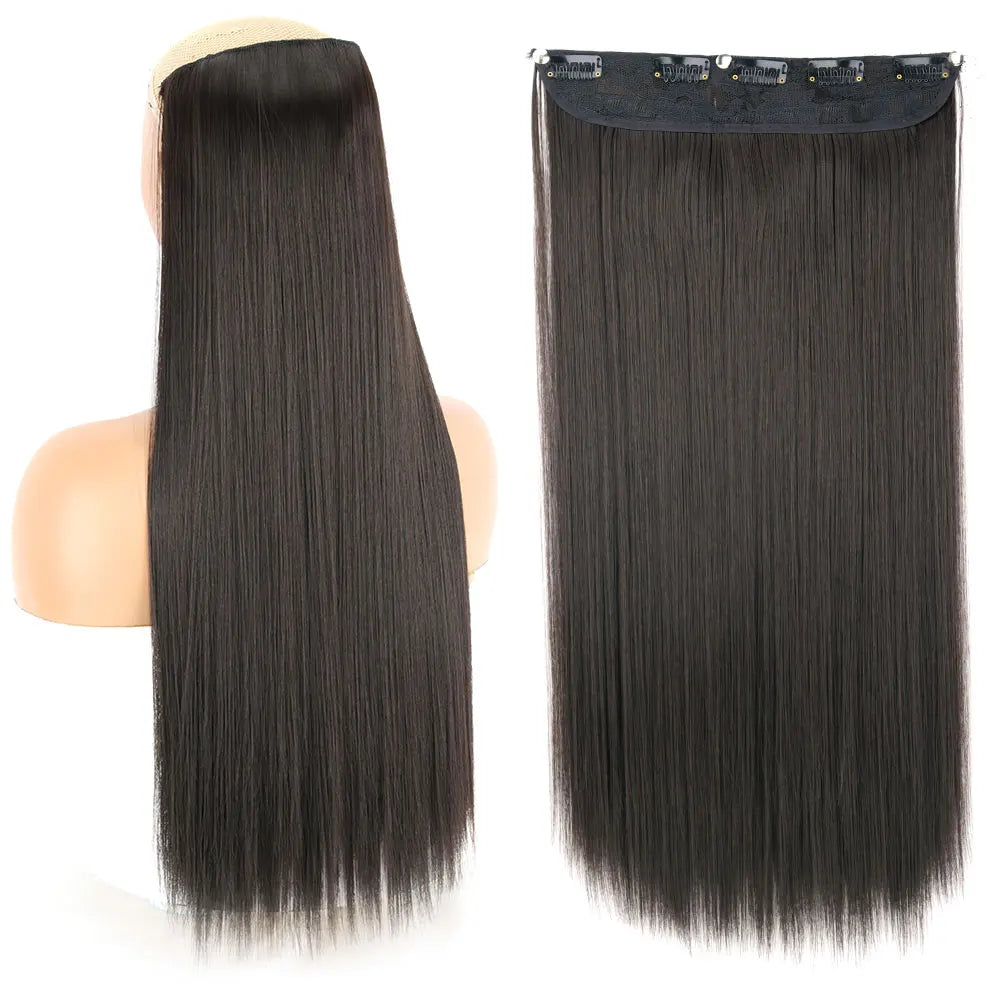 Synthetic Clip In Hair Extensions 80cm Long