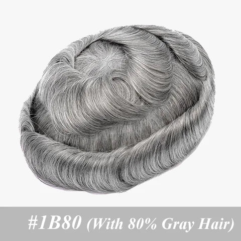 Permier Male Hair Prosthesis Ultra-Thin 0.03mm Skin Wigs for men 6" Men's capillary prothesis Toupee 100% Human Hair Men's Wig
