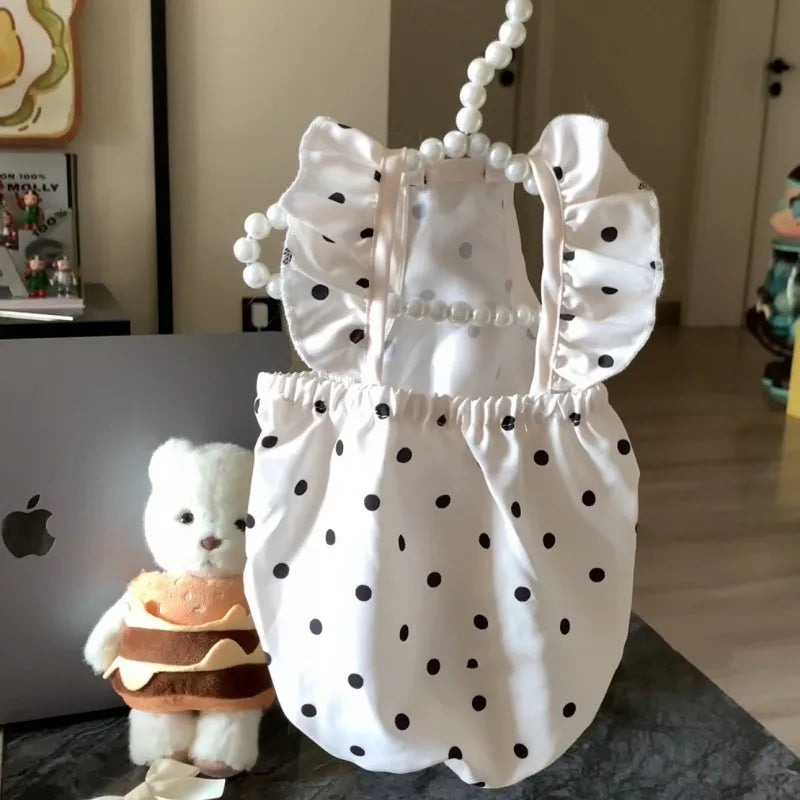 Fashion Dog Dress Dot Pet Dog Clothes Summer Suspender Puppy Skirt Chihuahua Yorkie Bichon Clothing Girl Dog Costume Cat Dresses