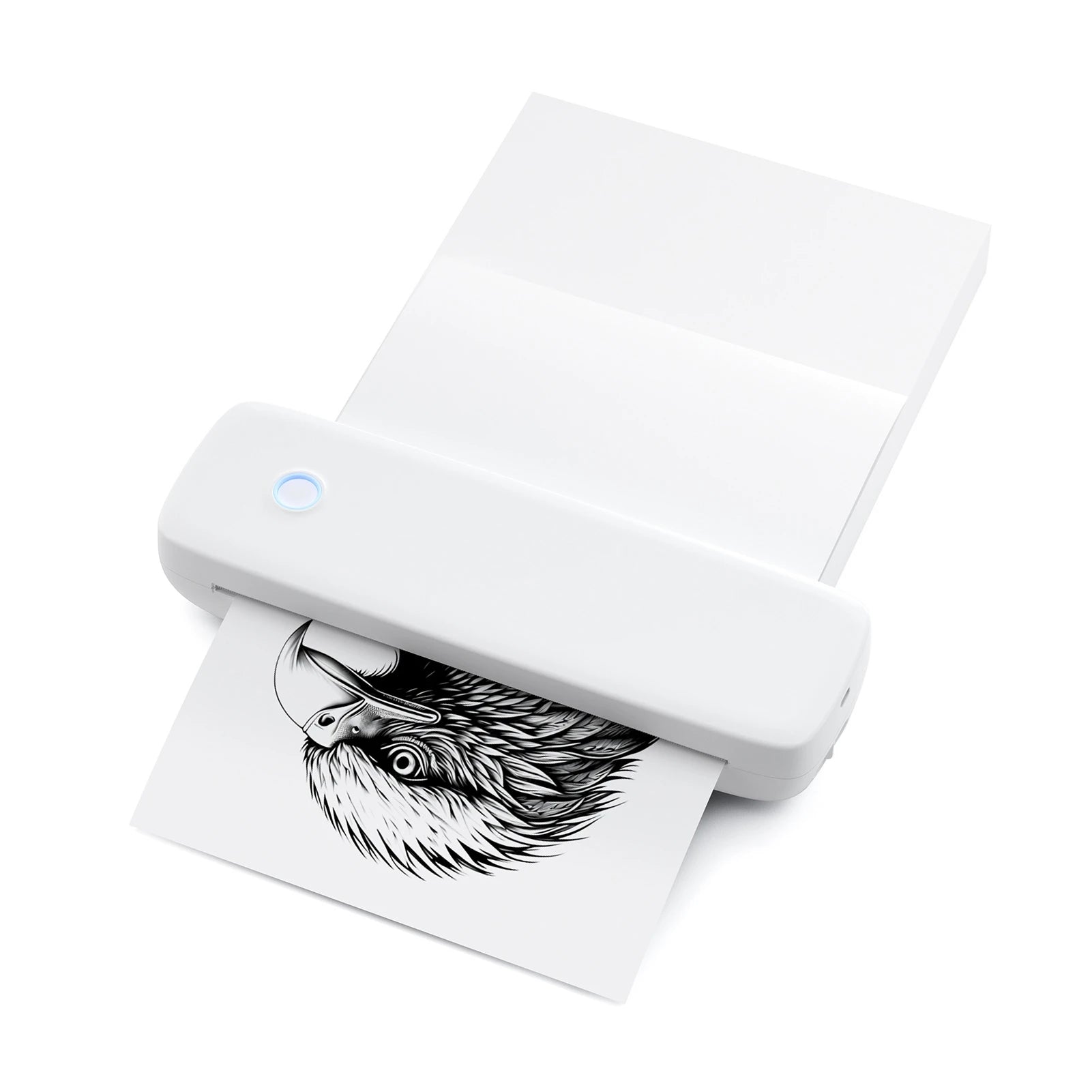 A4 Thermal Transfer Printer USB Wireless&amp Portable Printers with Mobile Computer 2in/3in/4in/8in/8.5in for Office School