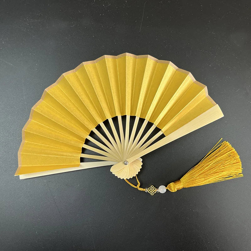 4-6 Inch Mini Folding Fan Portable DIY Painting Children'S Fan Ancient Style Held Dance Fans Party Wedding Summer Fan Accessorie
