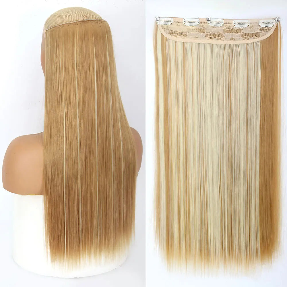 Synthetic Clip In Hair Extensions 80cm Long