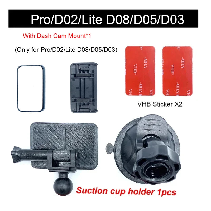 For 70mai pro plus+A500s suction cup holder for 70mai A800S A810 Lite d08 d02 DVR Holder for 70mai A200 A500s Mount