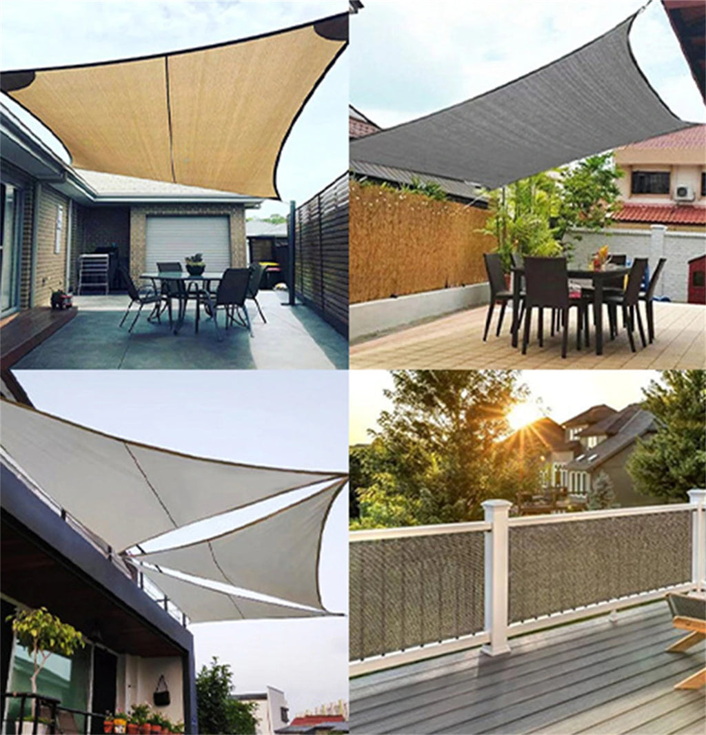 1Pc Anti-UV Sunshade Net Balcony Privacy Fence Garden Succulent Plant Shade Mesh Swimming Pool Effective Shading Cover 4 Colors