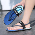 Summer New Clip Foot Men Sandals Fashion Two-wear Open-toed Outdoor Casual Beach Shoes Breathable Lightweight Non-slip Slippers