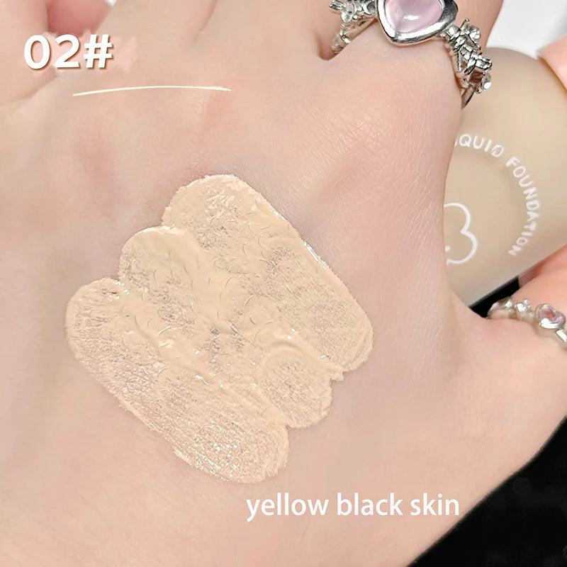 Creamy Skin Liquid Foundation Full Coverage Makeup Base Oil Control Waterproof Concealer BB Cream Foundation Korean Cosmetic Odo