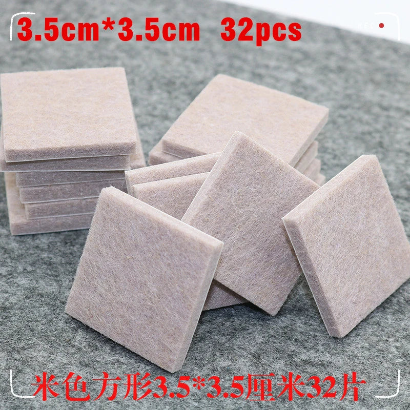 Self Adhesive Felt Chair Leg Pads Floor Protectors Furniture Legs Table Leg Covers Round Bottom Anti-Slip Pads Chair Socks Feet