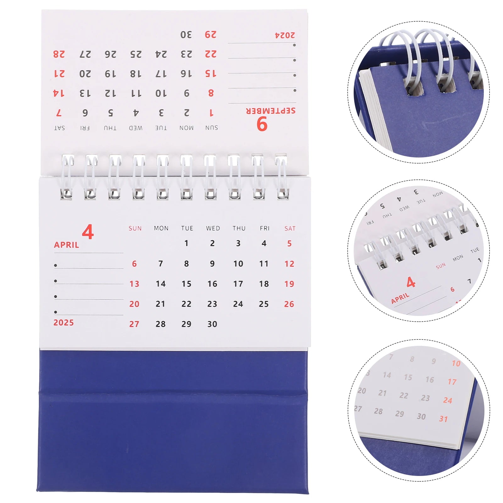 2025 Desktop Calendar Simple Notepad Daily Use Standing Calendar Household Calendar Decorative Monthly Calendar Home Supply