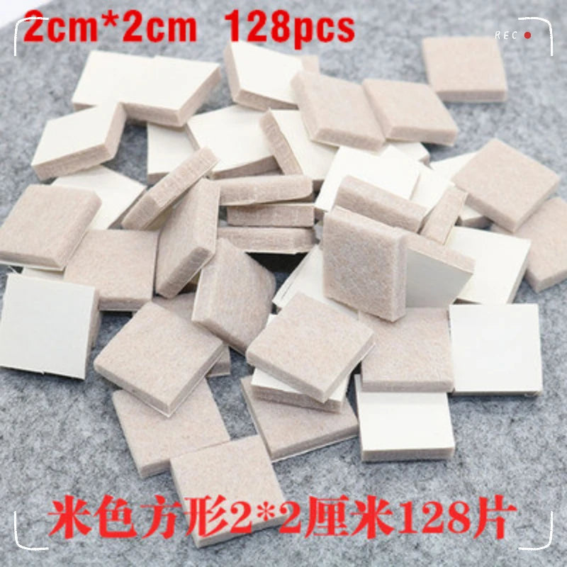 Self Adhesive Felt Chair Leg Pads Floor Protectors Furniture Legs Table Leg Covers Round Bottom Anti-Slip Pads Chair Socks Feet