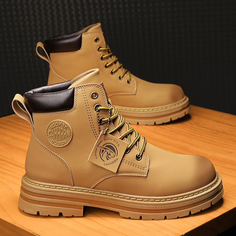 Men Shoes Winter Casual Shoes Lace Up Boots For Outdoor Shoes For Man