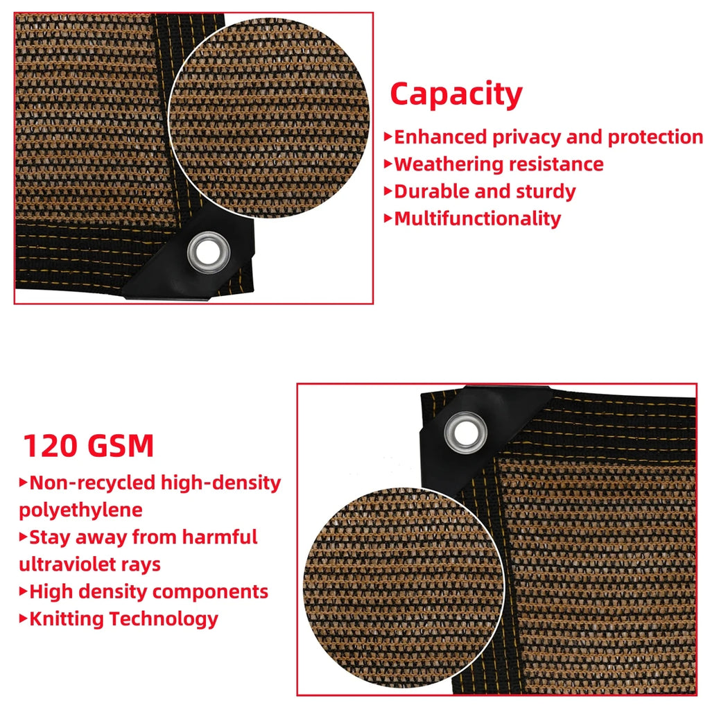 1Pc Anti-UV Sunshade Net Balcony Privacy Fence Garden Succulent Plant Shade Mesh Swimming Pool Effective Shading Cover 4 Colors