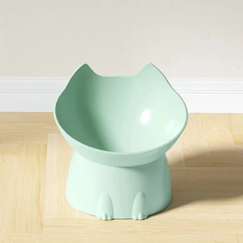 Elevated Cat Bowl Anti-Tip Raised Feeding Dish