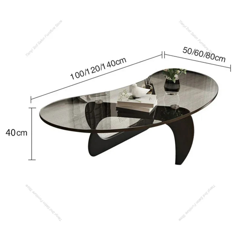 Modern Transparent Coffee Tables Nordic Simple Living Room Glass Coffee Tables Balcony Restaurant Home Furniture Couchtisch FYCT