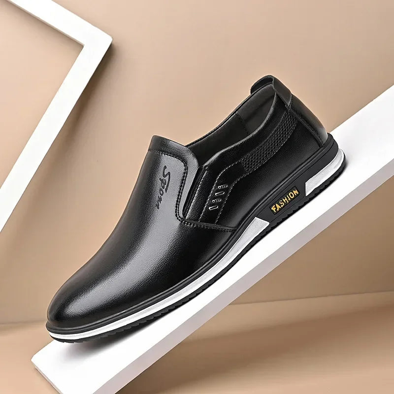 Men Leather Loafers Driving Moccasins Shoes