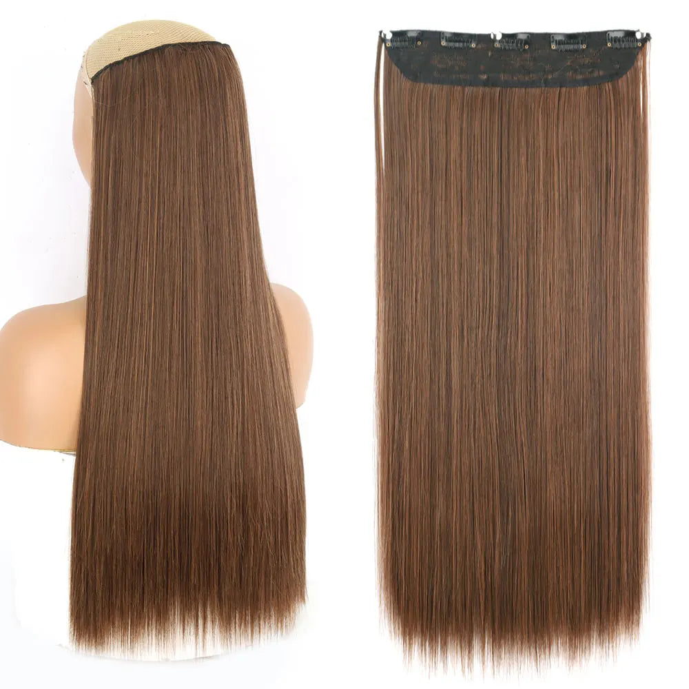 Synthetic Clip In Hair Extensions 80cm Long