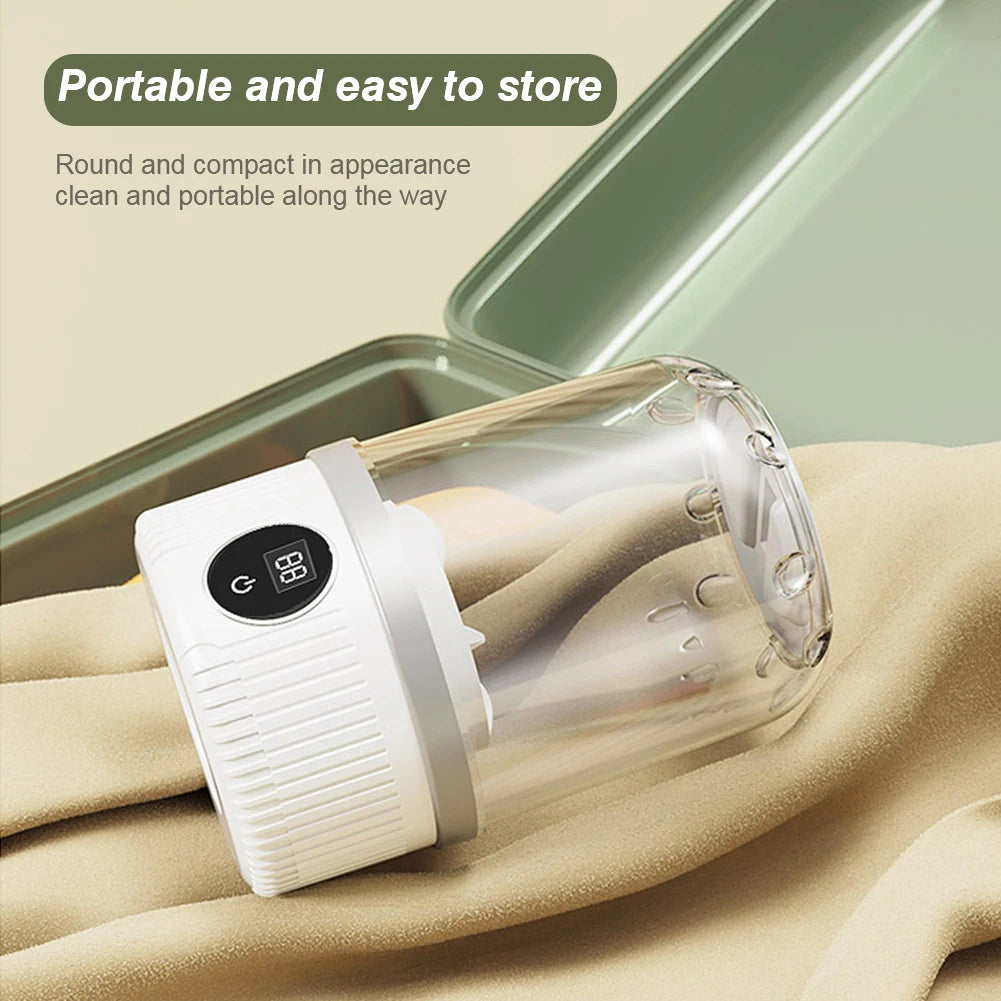 Underwear Washer with Laundry Cup Cordless Small Washing Machine Rechargeable Mini Special Washer for Travel Home and Dormitory