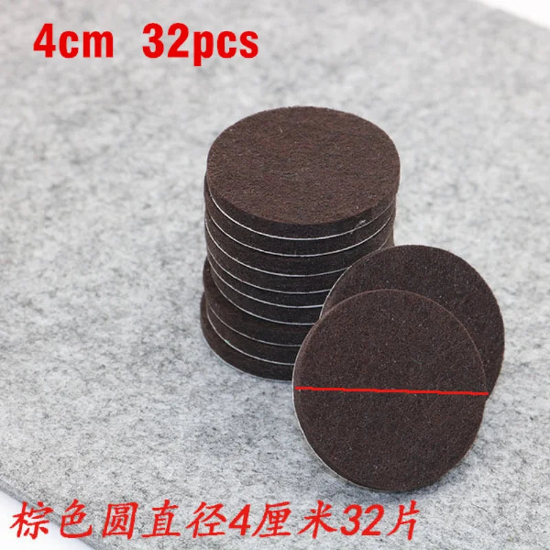 Self Adhesive Felt Chair Leg Pads Floor Protectors Furniture Legs Table Leg Covers Round Bottom Anti-Slip Pads Chair Socks Feet